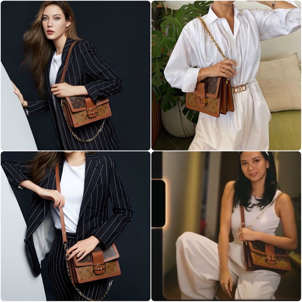 Túi LV Dauphine MM Mini Dauphine Da Thật Size 20 25 Nhiều Ngăn Full Box Super Vip