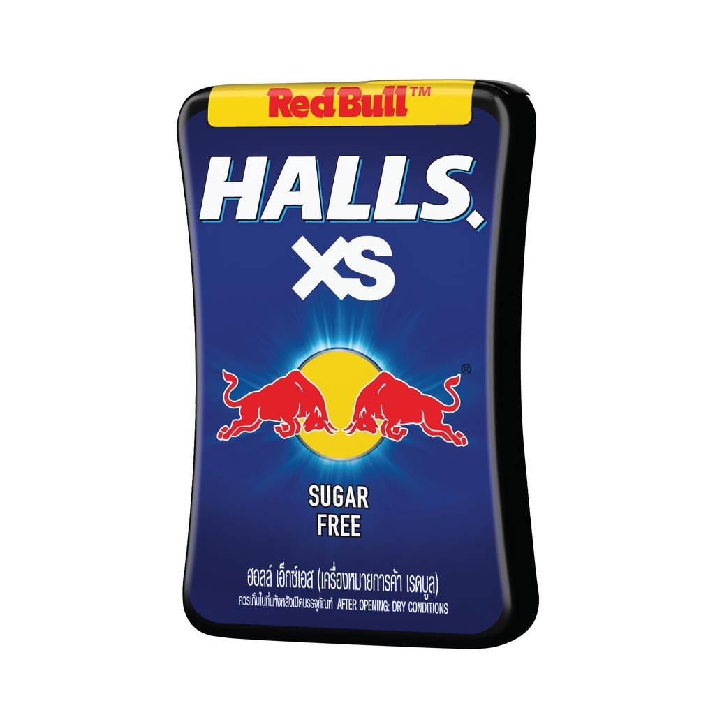 [Giảm 5K cho đơn từ 50K] [Mua 4 Tặng 1] Combo 4 Hộp Kẹo Ngậm Không Đường Halls Vị Redbulls 4x13.8g