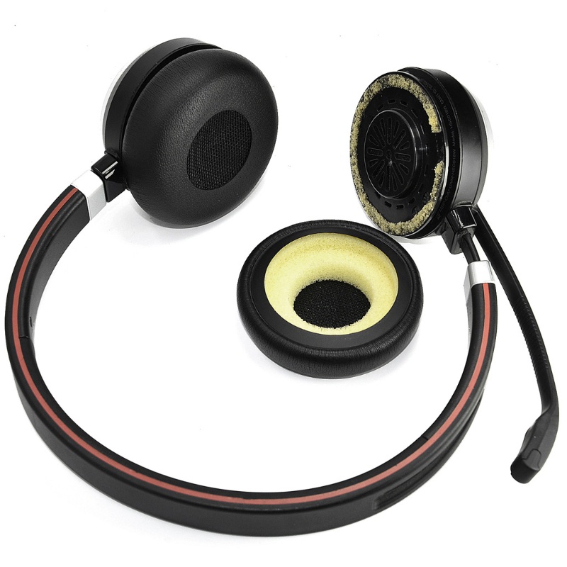 Miếng Đệm Bọc Da Thay Thế Cho Tai Nghe Chụp Tai Jabra Evolve 20 20se 30 30II 40 65