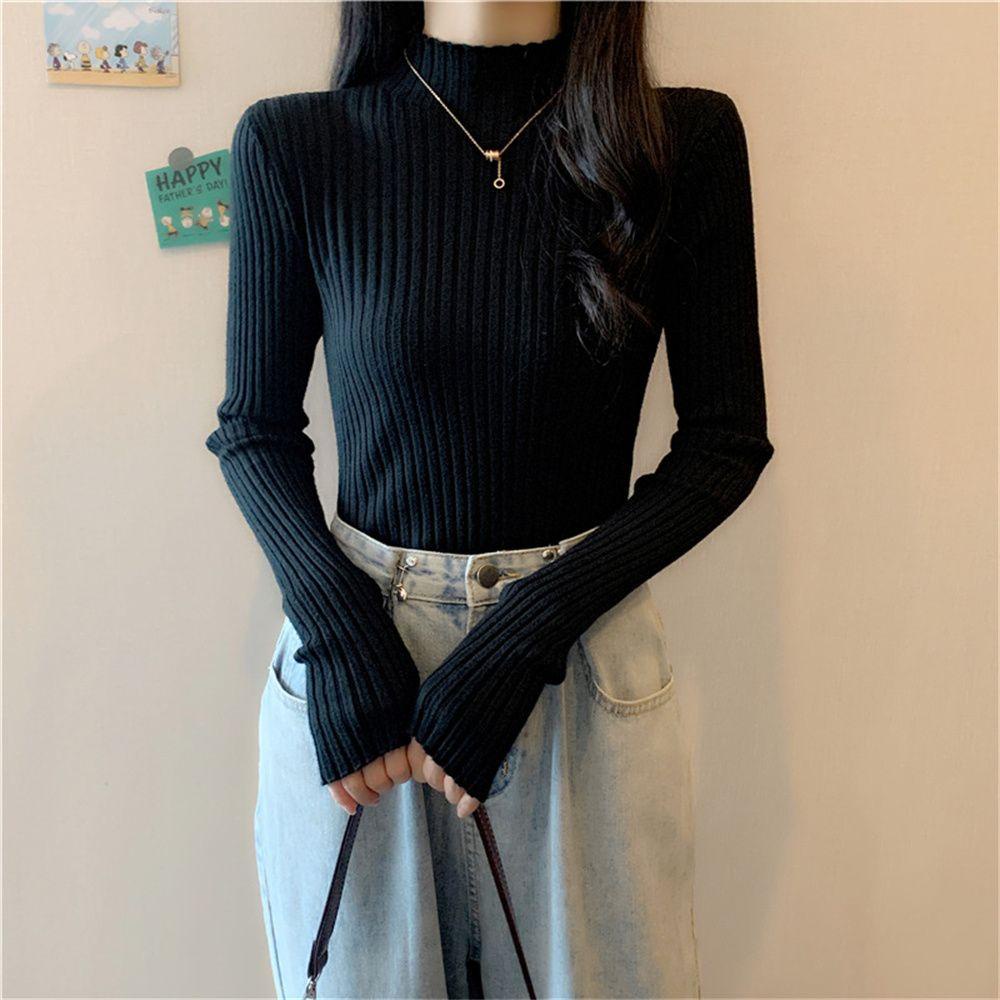 UPSTOPVN Áo Sweater Dệt Kim Form Ôm Tôn Dáng Cho Nữ