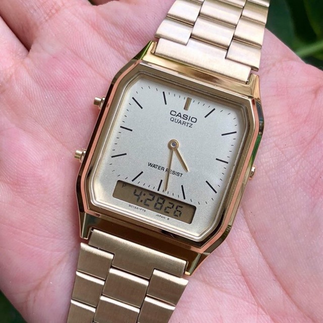 Đồng hồ Casio AQ-230GA-9DMQ Unisex Gold