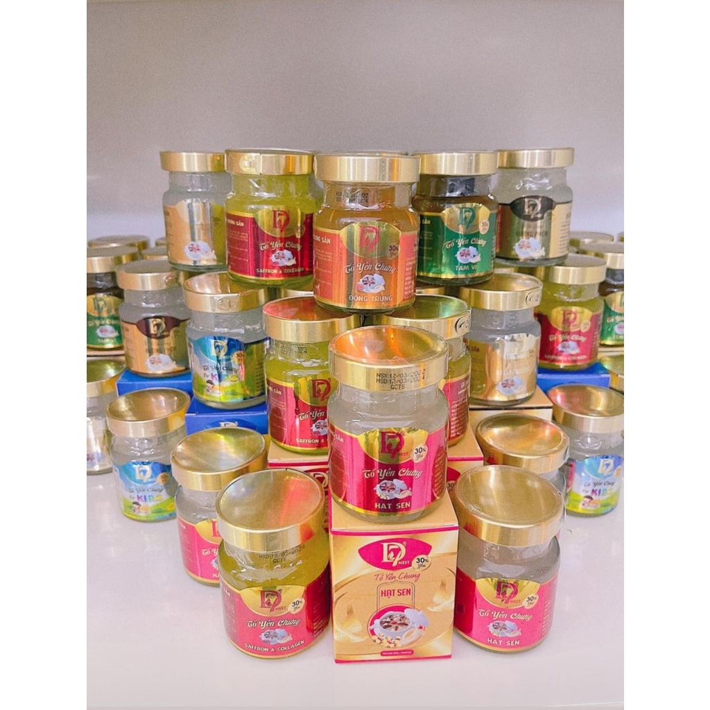 Thùng 60 hủ yến chưng HẠT SEN thơm ngon bổ dưỡng ( 30% yến ) - D7