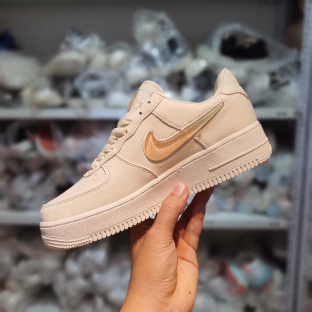 Giày sneaker Air Force 1 AF1 Women White Jelly Powder Gradient Low Help Air Force Board tên AH6827-100