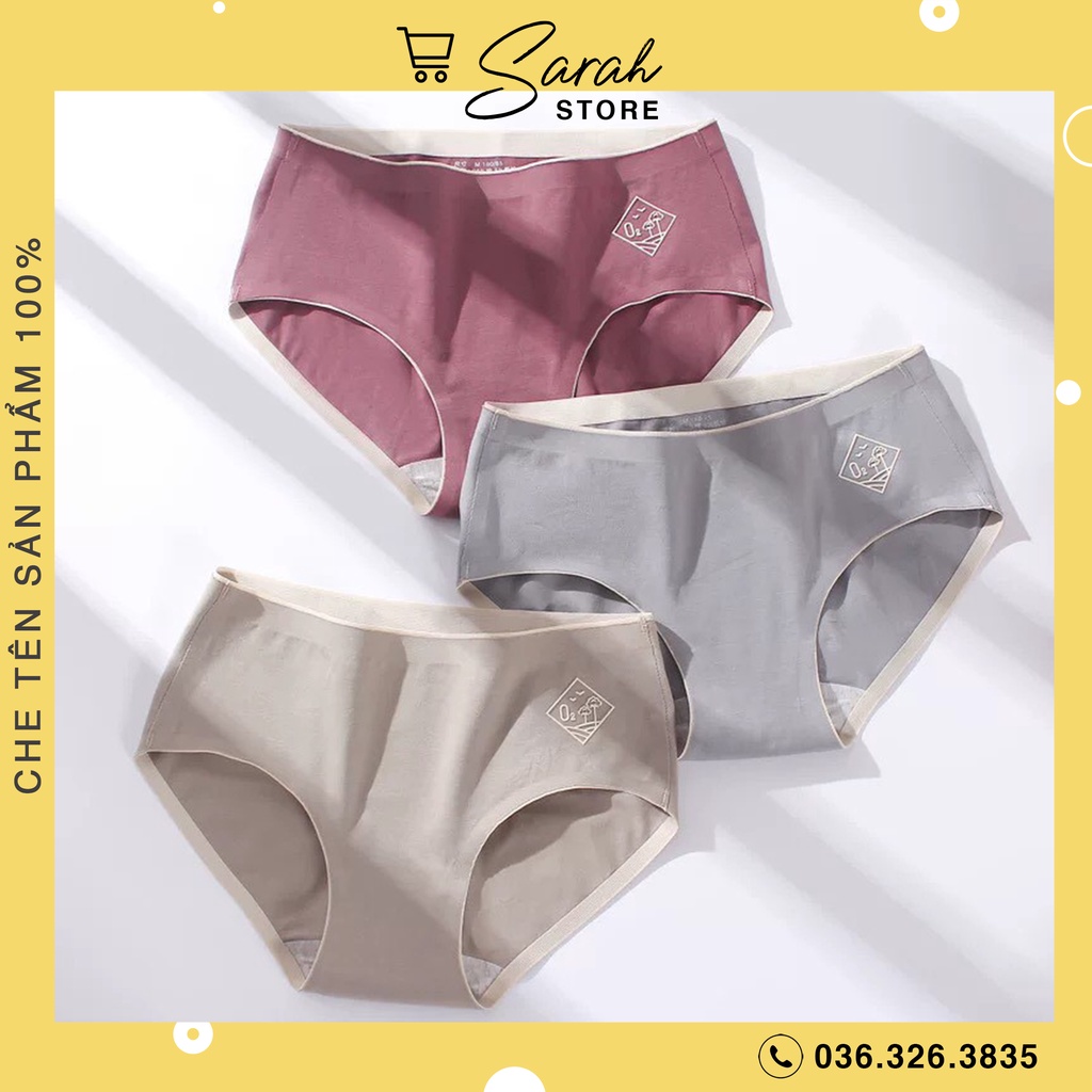 Quần lót nữ O2 Cotton Ép Không Đường May Được Chọn Màu