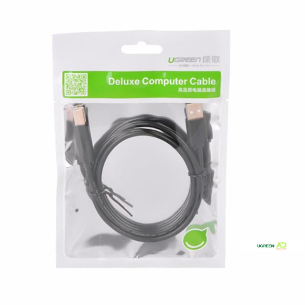 Dây máy in USB 2.0 chuẩn A đực sang chuẩn B đực dài từ 1-5m UGREEN US135 - Hàng phân phối chính hãng