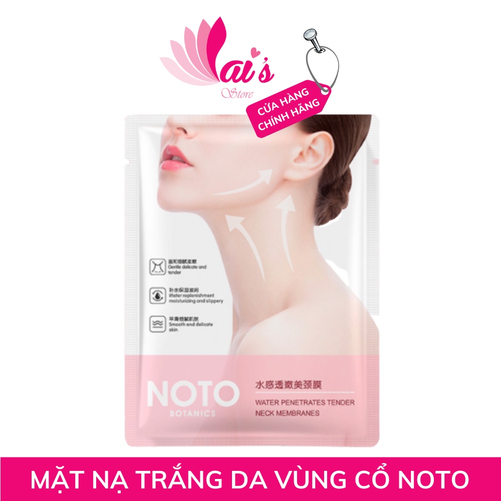 Mặt Nạ Cổ Tinh Chất Cherry NOTO Loại Bỏ Nếp Nhăn, Làm Trắng Da, Dưỡng Ẩm, Nâng Cơ, Săn Chắc Da Vùng Cổ Mask Chính Hãng