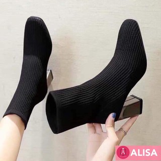 Bốt len gót bạc - alisa