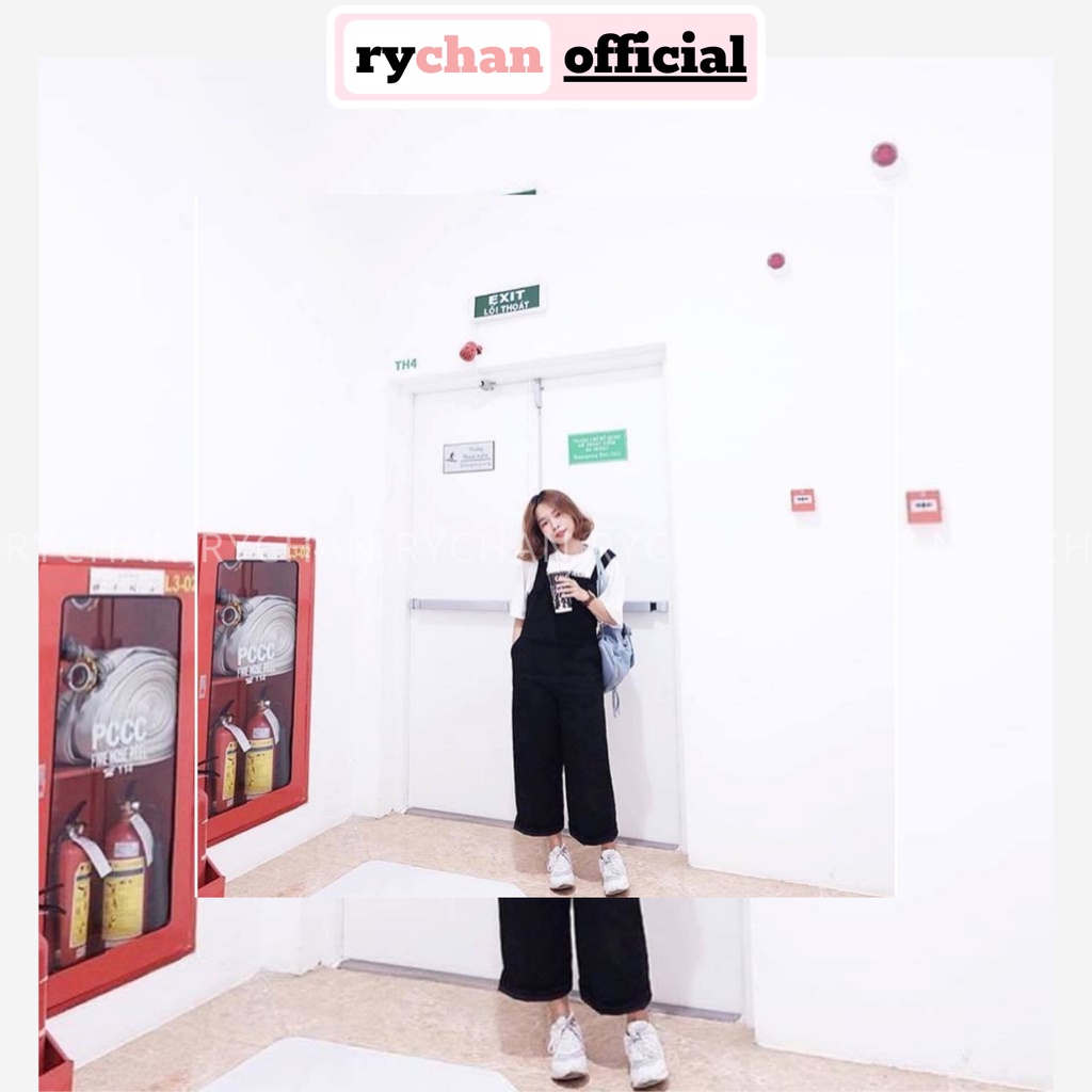 QY001 - Quần Yếm Ống Rộng