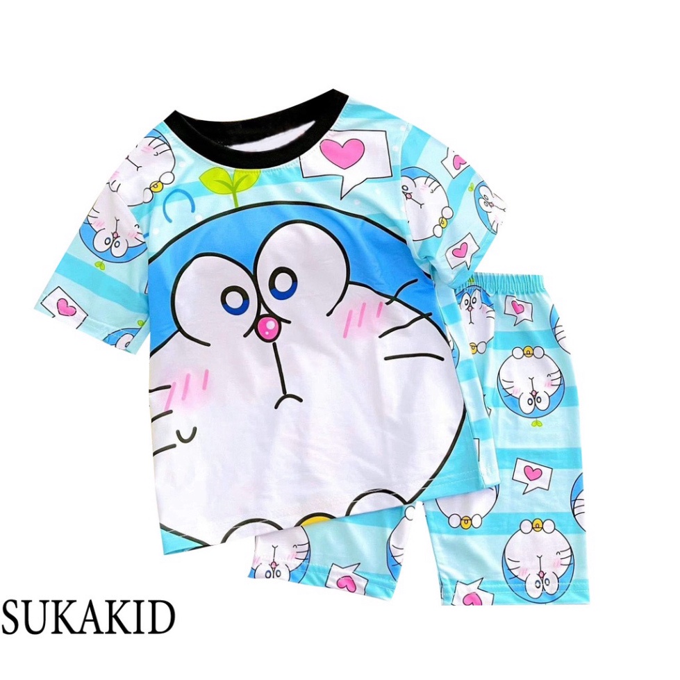 ( Chuyên sỉ lẻ Quần áo trẻ em ) Đồ bộ bé gái siêu đẹp hình in 3D chất liệu thoáng mát mềm mịn co hình bé gái nơ,bò sũa v