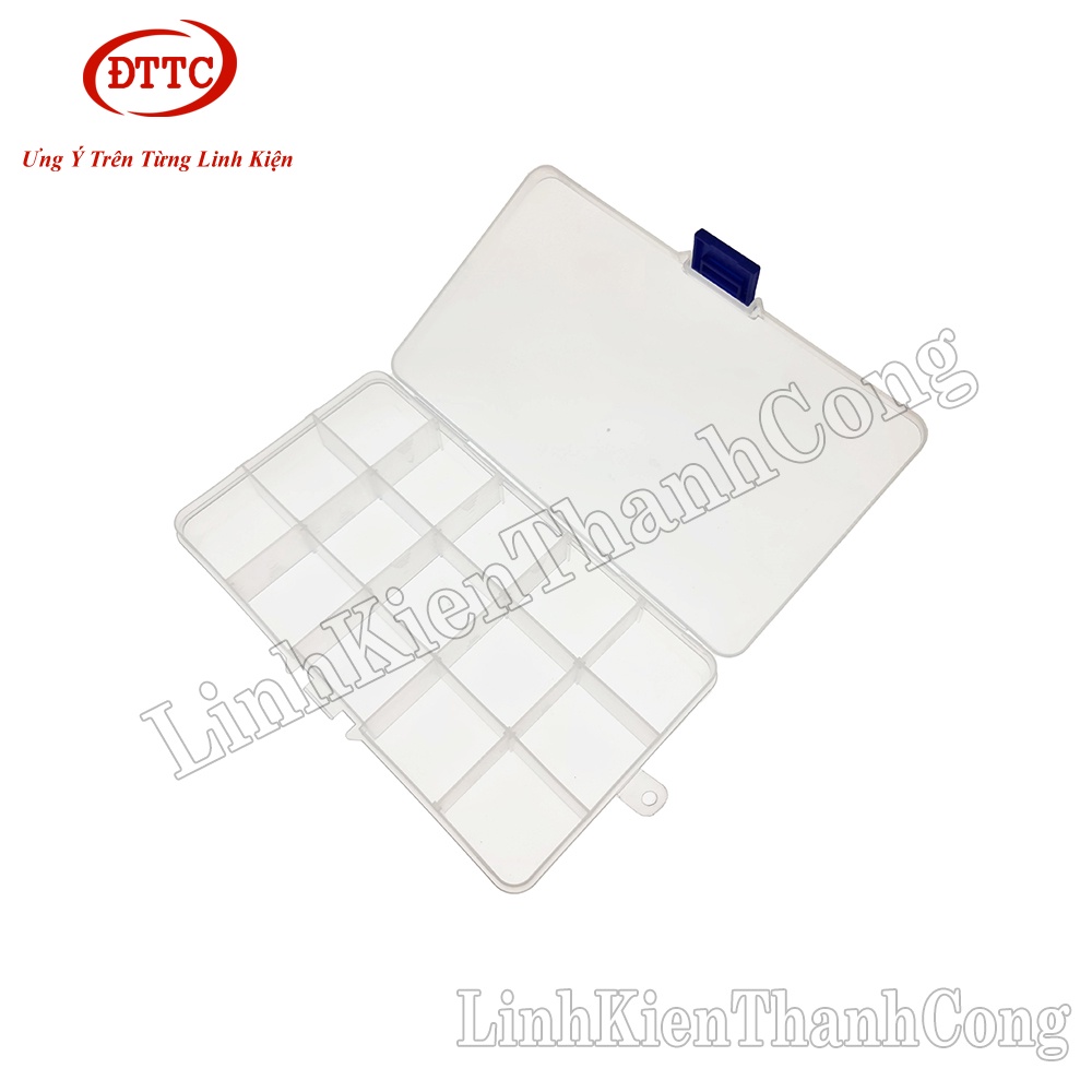 Hộp Đựng Linh Kiện Điện Tử , hộp đựng móng giả, đồ nail, mi giả, đồ câu 15 Ngăn