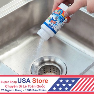 Lọ Thông Tắc Cống, Tẩy Rửa Bồn Cầu Toilet Cực Mạnh THẾ HỆ 2/3 - Làm Tan Cặn Bẩn, Tóc, Rác Bồn Tắm, Rửa Bát