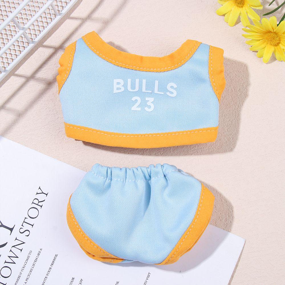 LUOLV Gift 20CM Doll Basketball Jersey Dollhouse Accessories Vest Shorts Pants Miniature Sport Outfit Playing House Cotton Stuffed Changing Dress Game Toy Clothing Idol Dolls Clothes/Multicolor