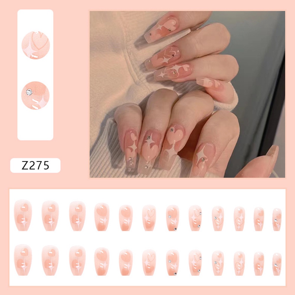 JYNAIL Set 24 Móng Tay Giả Thời Trang Nữ