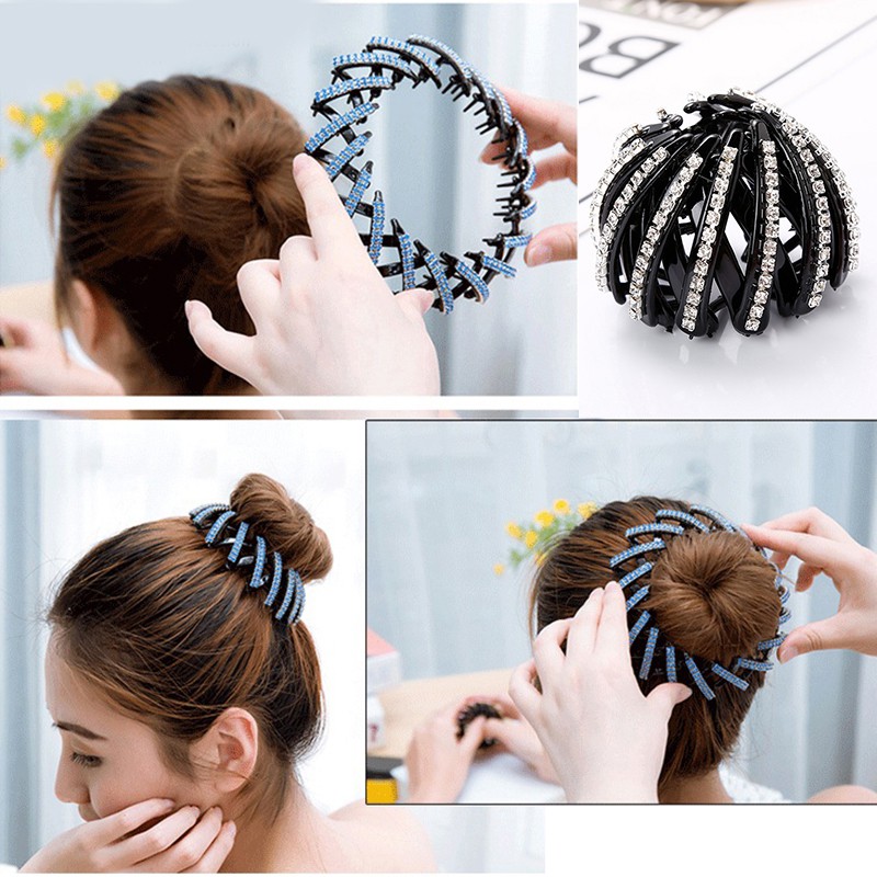 Kẹp chụp tóc thiết kế đính đá dễ thương cho bé
