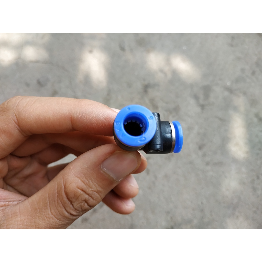 Cút nối góc vuông co nối dành cho ống 8mm ống 8ly dùng trong phun sương hệ thống tưới khí nén - MHL