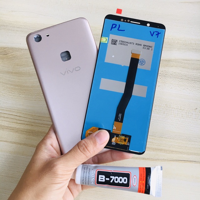 Combo Bộ Vỏ Sườn + Màn Hình Vivo V7 Zin Hàng Cao Cấp (Tặng tuýp keo)