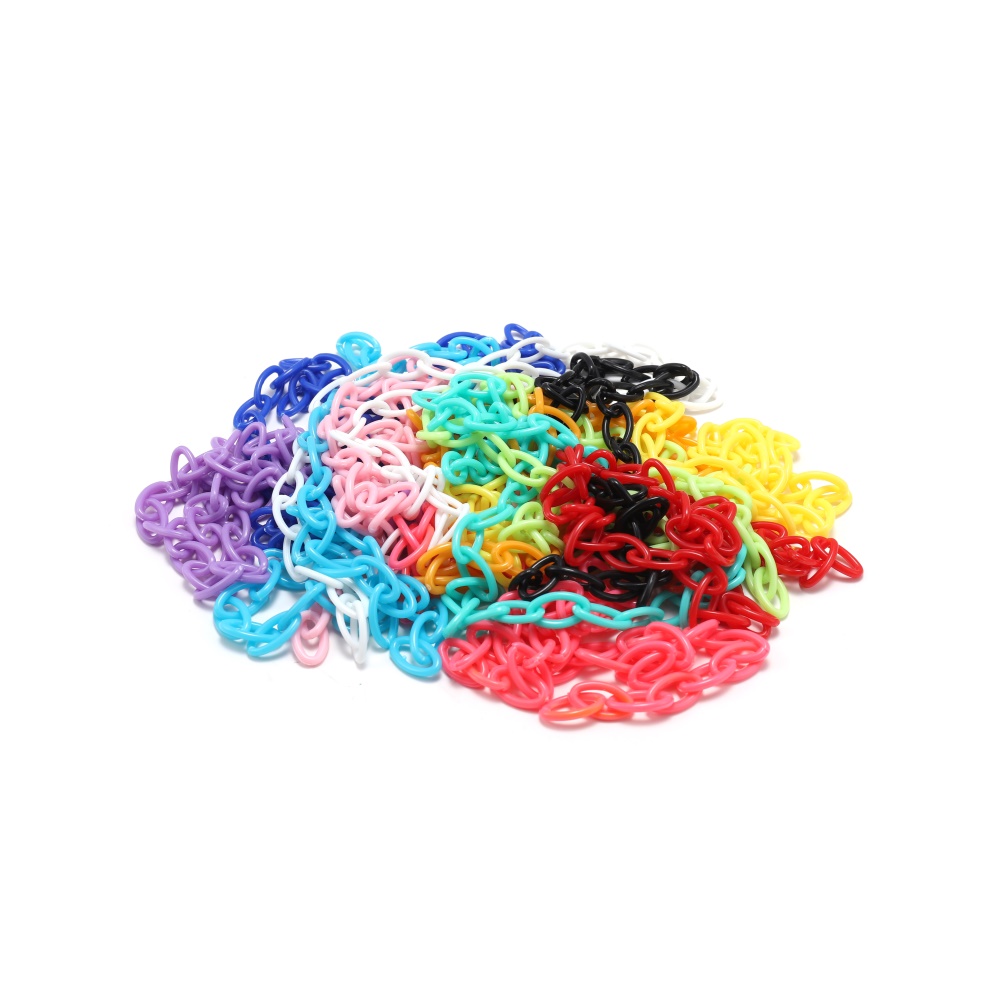 Bộ 10 dây đeo mắt kính/ mát xa St.kunkka bằng nhựa nhẹ màu sắc xinh xắn kích thước 50cm