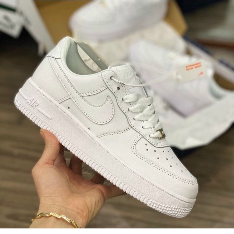 Giày AF1 trắng full , giày thể thao sneaker air force 1 bản đẹp full box bill | BigBuy360 - bigbuy360.vn