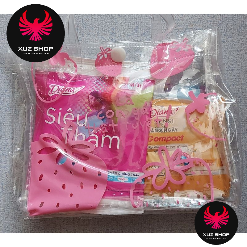 TẶNG KÈM TÚI- combo 16 miếng băng vệ sinh Diana