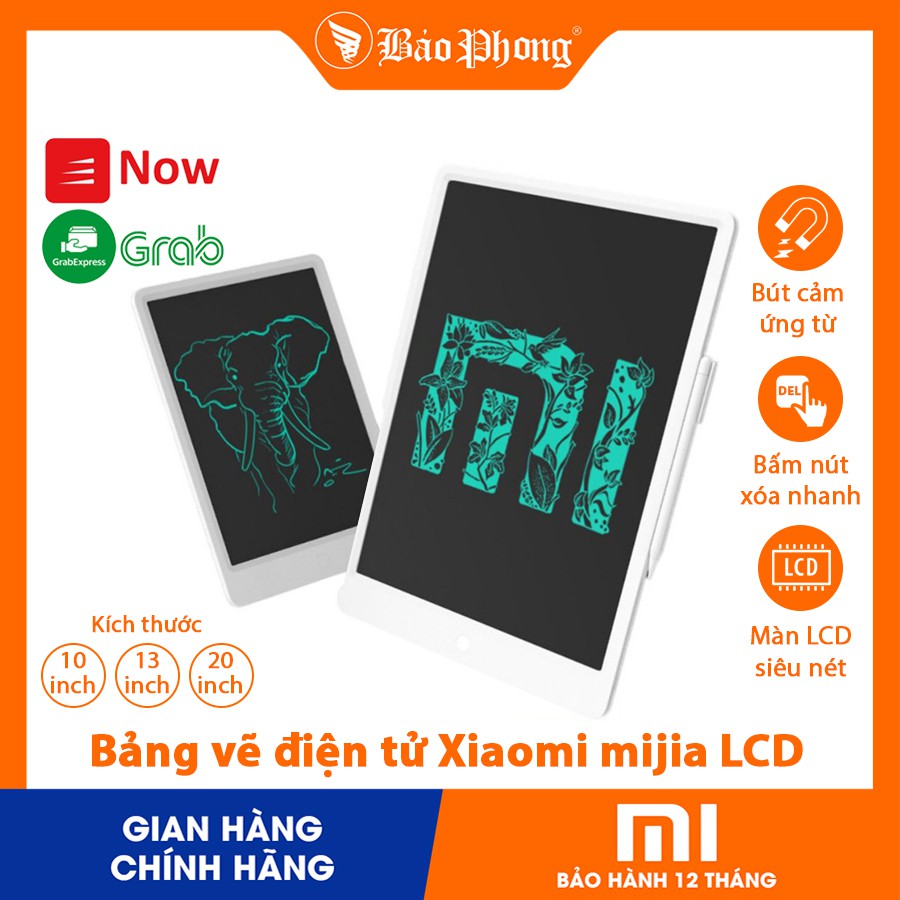 Bảng viết vẽ điện tử thông minh Xiaomi mijia màn hình LCD bút cảm ứng công nghệ tự xoá an toàn cho trẻ em bé tập học