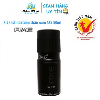 Xịt khử mùi toàn thân nam AXE Black 50ml - Nam tính mạnh mẽ