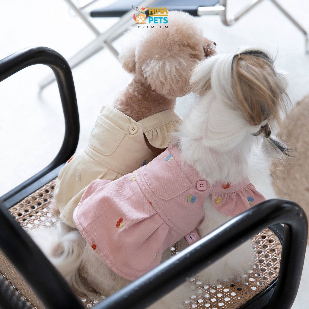 Áo Cho Chó Mèo Hàn Quốc Form Đẹp Thiết Kế Quần Áo Thú Cưng Thời Trang Cao Cấp Có Thêu Hihapet.