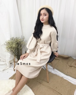 Váy xuông dây nơ rời