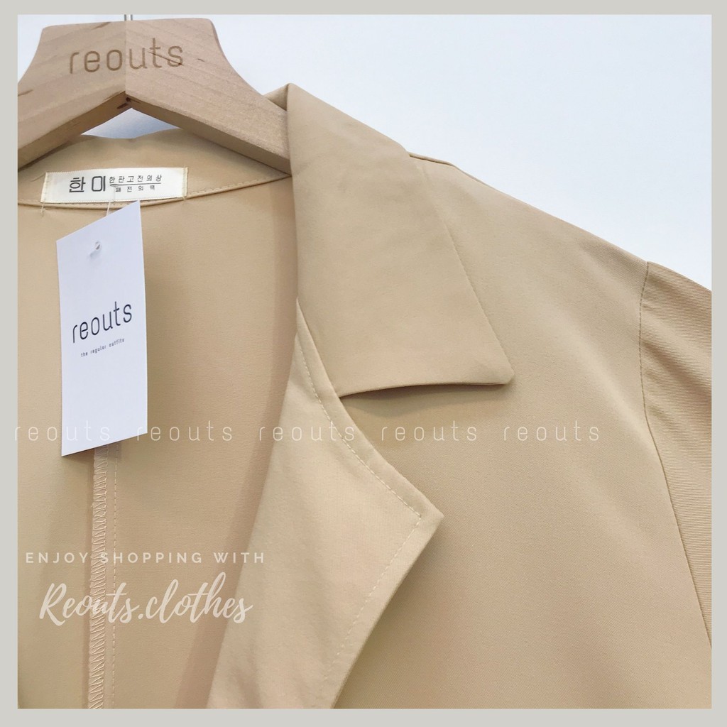 Áo vest nữ tay lỡ Blazer tay lỡ ảnh thật Thời trang nữ Reouts | BigBuy360 - bigbuy360.vn