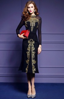 HÀNG NHẬP - ĐẦM HOẠ TIẾT CAO CẤP ST