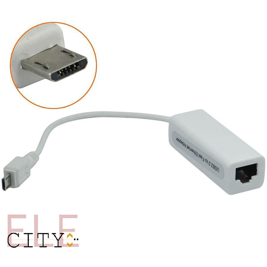 Card Mạng Lan Có Dây 107ele Sf Micro Usb 2.0 Sang Rj45 10m / 100mbps