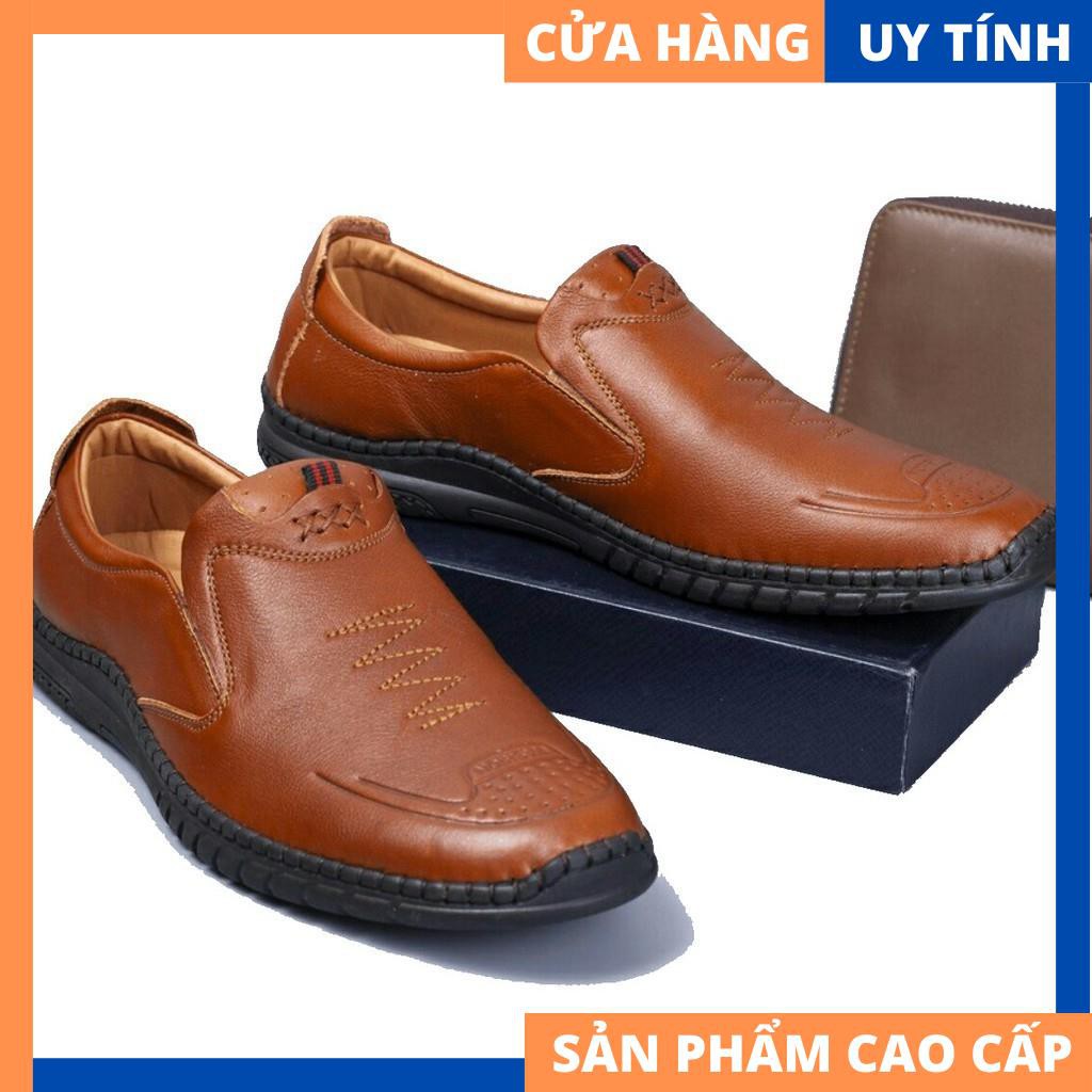 Giày lười da bò sản phẩm bảo hành 12 tháng [HÀNG CAO CẤP]