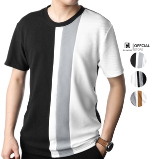 Áo thun nam cổ tròn tay ngắn, chất cotton xốp , màu phối lạ mắt dễ PUNDO ATPD070