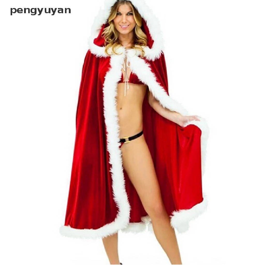 Áo choàng có mũ hóa trang ông già nô-en dịp halloween giáng sinh cho nữ
 | BigBuy360 - bigbuy360.vn