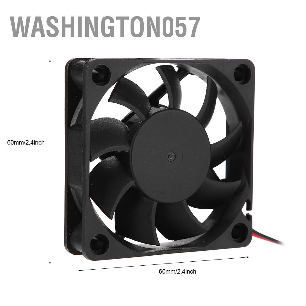 Có thể bán buôn 2 cái Máy in 3D Phần phụ kiện DIY 6015 Quạt làm mát 0.19A 12V 2500-6000 RPM 13CFM Washington057 Hàng giao ngay