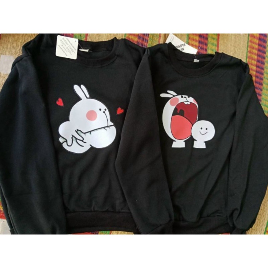 ÁO NỈ CẶP NAM NỮ THU ĐÔNG TAY DÀI | BigBuy360 - bigbuy360.vn