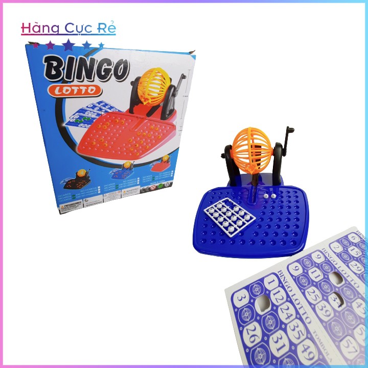 Bộ đồ chơi lôtô bingo 90 số 🚀Freeship🚀 Bộ lôtô có lồng quay lớn, đếm số chơi trong phòng, lễ tết-Shop Hàng Cực Rẻ