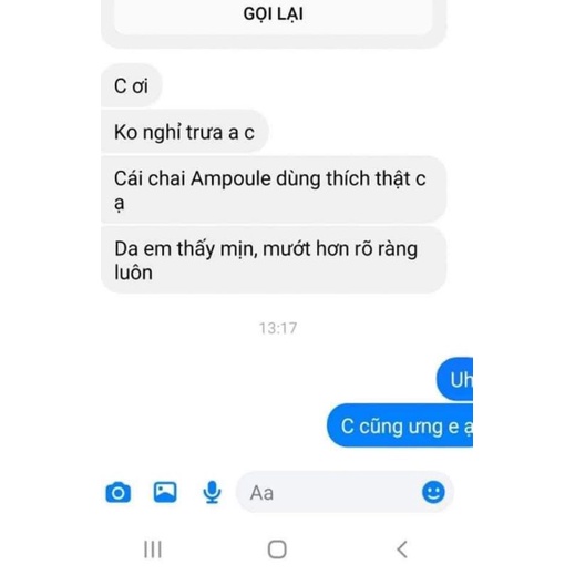 Ampoule organic Hàn Quốc LNV