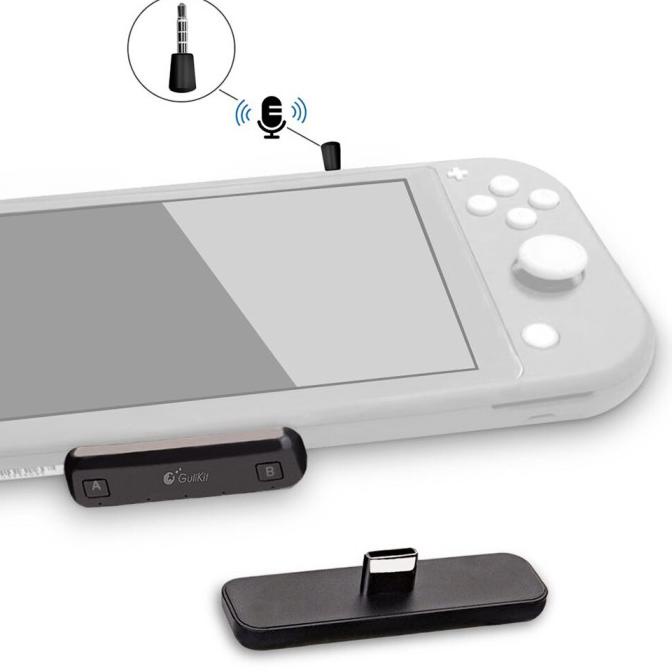Loa Bluetooth màu đen Gulikit V2 cho máy chơi game Nintendo Switch Lite/PC/PS4