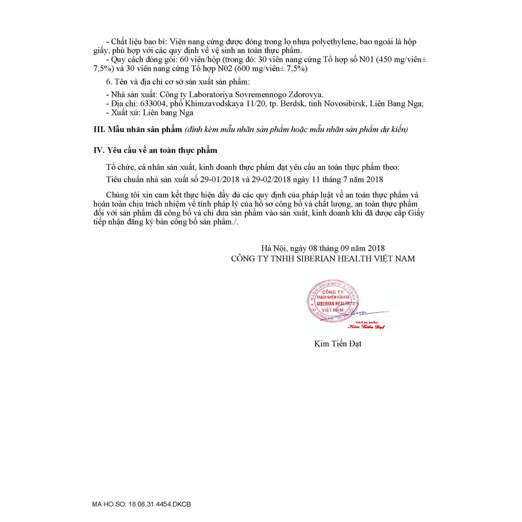 Syn 4 - Synchrovitals IV Viên uống bảo vệ và tăng cường chức năng gan siberian – 60 viên/lọ