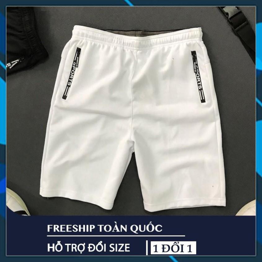 Quần thể thao 2 túi kéo khoá vải thun lạnh dày đẹp TQ02