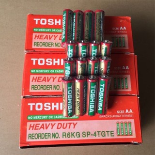 Vỉ 4 pin AA Toshiba , pin tiểu