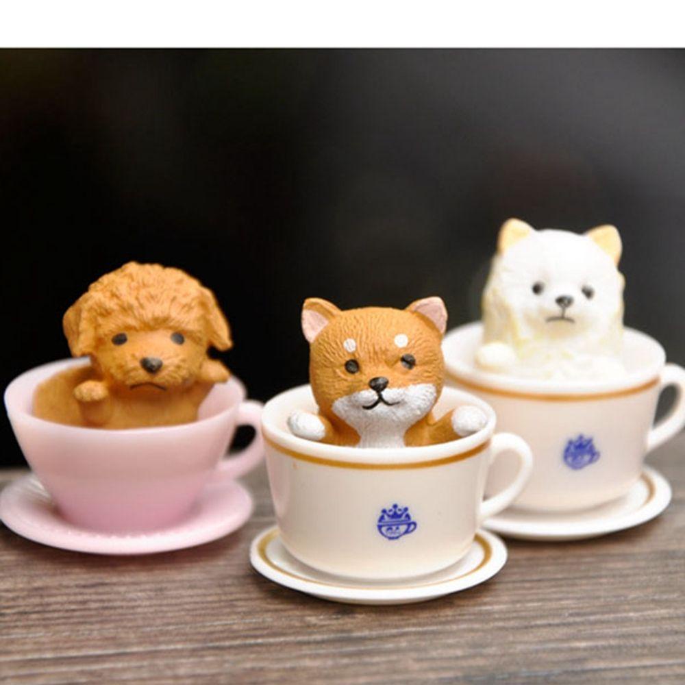 Set 8 Mô Hình Chó / Mèo Mini Dễ Thương Trang Trí Bánh Kem Sinh Nhật Cho Bé