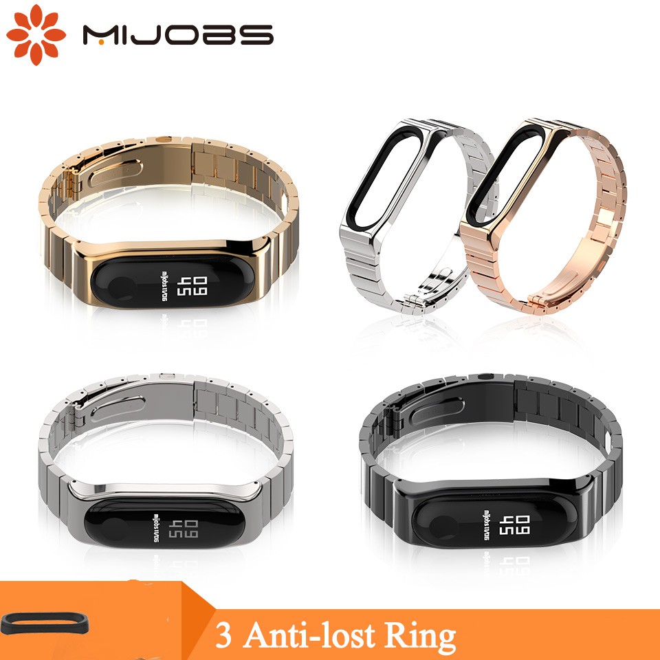 Dây đeo mi band 4 3 kim loại Pro Mijobs