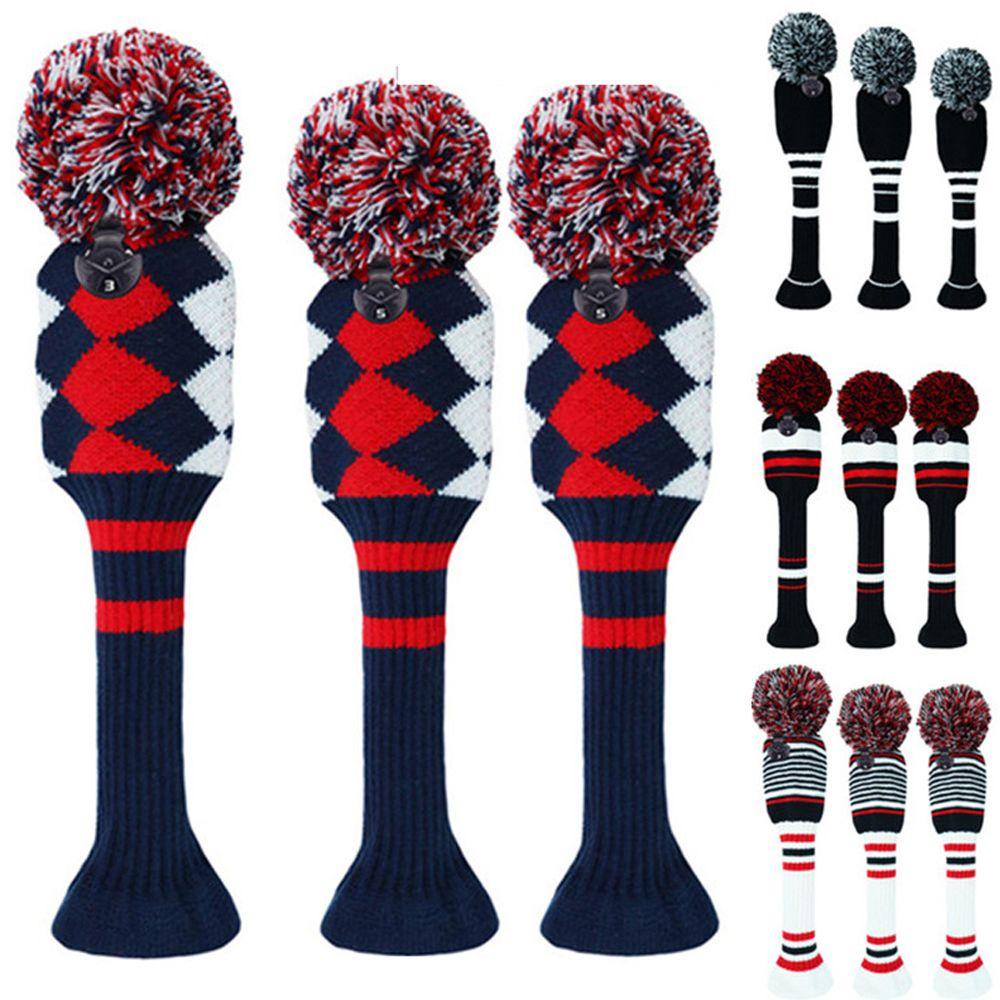 Set 3 Vỏ Bọc Bảo Vệ Đầu Gậy Đánh Golf Chuyên Dụng