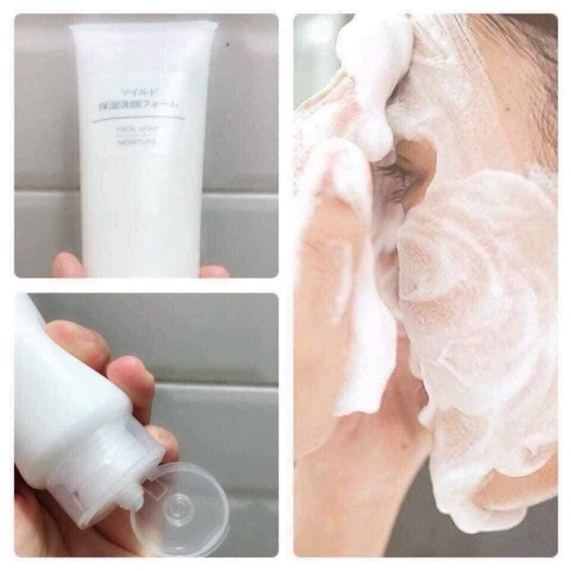 Sữa rửa mặt Muji nhật bản mịn không hạt