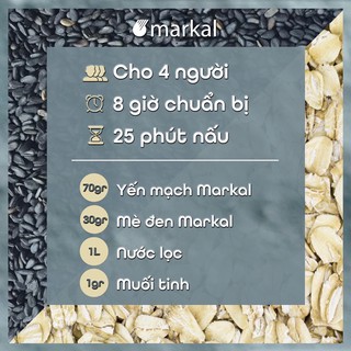 (Tách lẻ) Yến mạch cán mỏng hữu cơ Markal 2022
