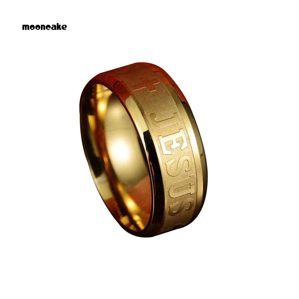 Nhẫn inox unisex cực ngầu hình chữ thập
