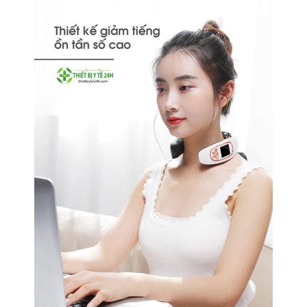 Máy Massage Cổ 6 Đầu Mát Xa Thông Minh, 15 Mức Cường Độ Hỗ Trợ Giảm Đau Mỏi [Giao Hàng Miễn Phí]