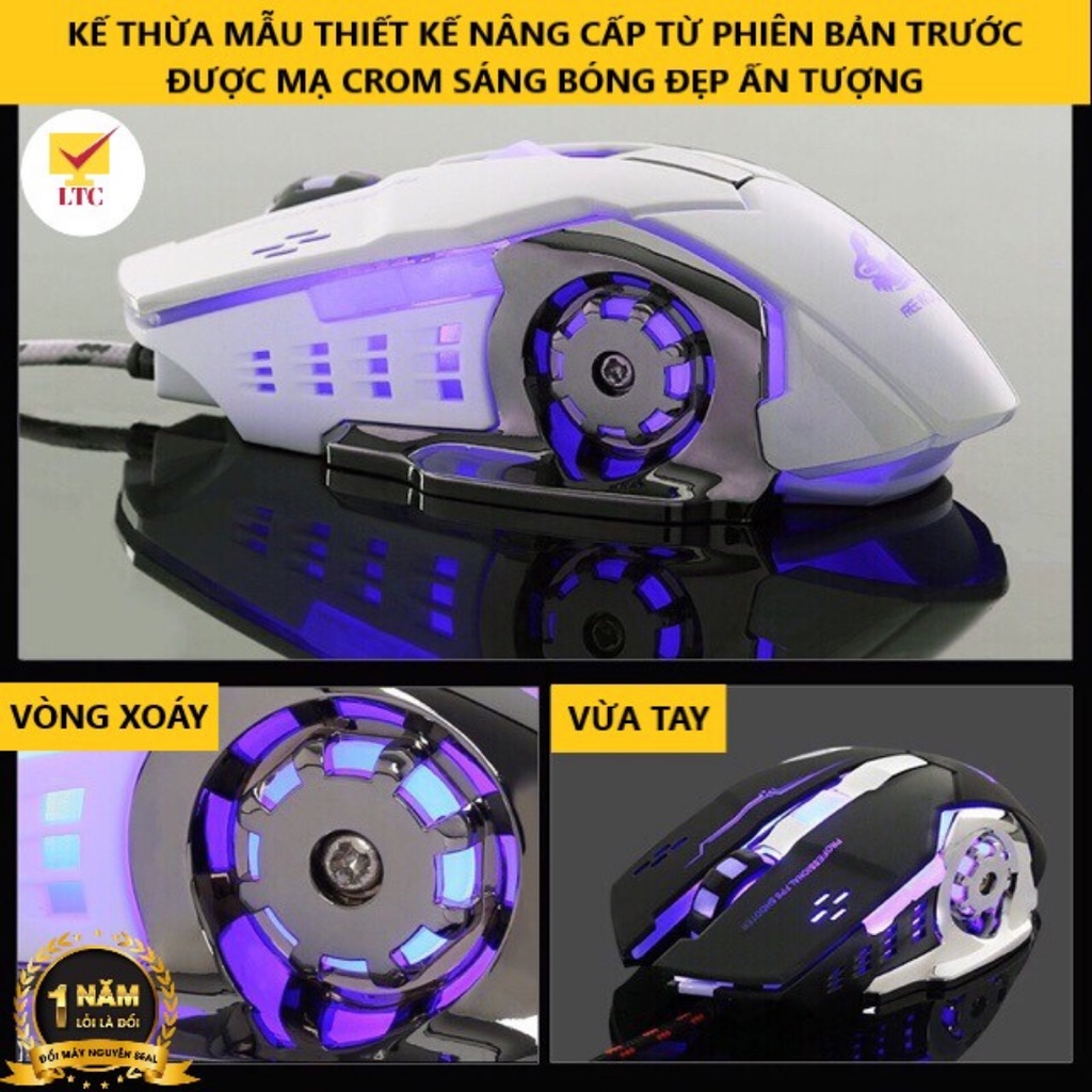 Combo gaming bộ phím và chuột có dây LTC K618 và V5, bàn phím có 10 chế độ led cực đẹp, chuột có thể chỉnh dpi dễ dàng