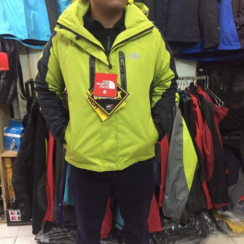 ÁO GIÓ 3 LỚP THE NORTH FACE ( XANH CỐM)